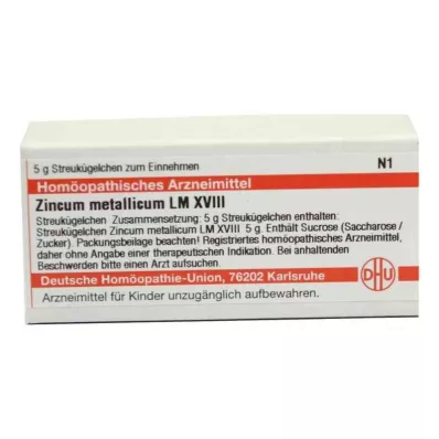 ZINCUM METALLICUM LM XVIII Globül, 5 g ZINCUM METALLICUM LM XVIII Globül, 5 g