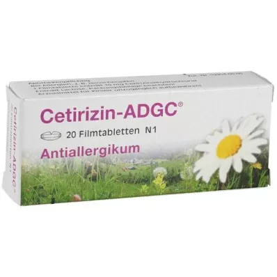 CETIRIZIN ADGC Film kaplı tabletler, 20 adet