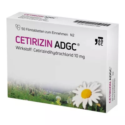CETIRIZIN ADGC Film kaplı tabletler, 50 adet