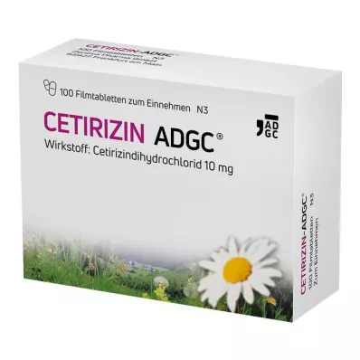 CETIRIZIN ADGC Film kaplı tabletler, 100 adet