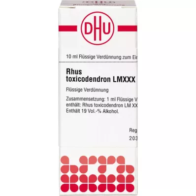 RHUS TOXICODENDRON LM XXX Seyreltme, 10 ml