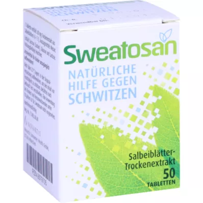 SWEATOSAN kaplamalı tabletler, 50 adet