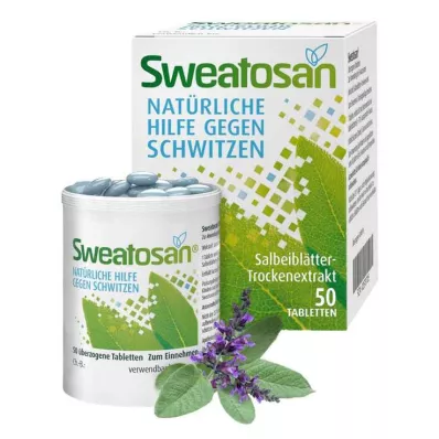 SWEATOSAN kaplamalı tabletler, 50 adet SWEATOSAN kaplamalı tabletler, 50 adet