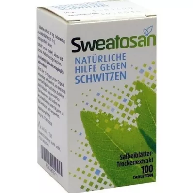 SWEATOSAN kaplamalı tabletler, 100 adet