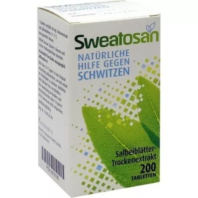 SWEATOSAN kaplanmış tabletler, 200 adet