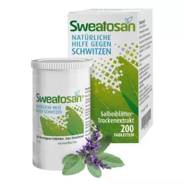 SWEATOSAN kaplanmış tabletler, 200 adet