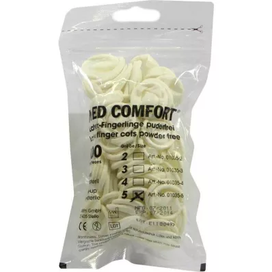 FINGERLING Lateks OP 5 beden, 100 adet