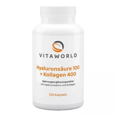 HYALURONSÄURE 100+Collagen 400 Kapsül, 120 Kapsül HYALURONSÄURE 100+Collagen 400 Kapsül, 120 Kapsül