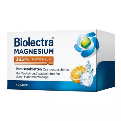 BIOLECTRA Magnezyum 365 mg fortissimum Portakal, 40 adet