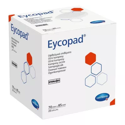 EYCOPAD Göz kompresleri 70x85 mm steril, 25 adet