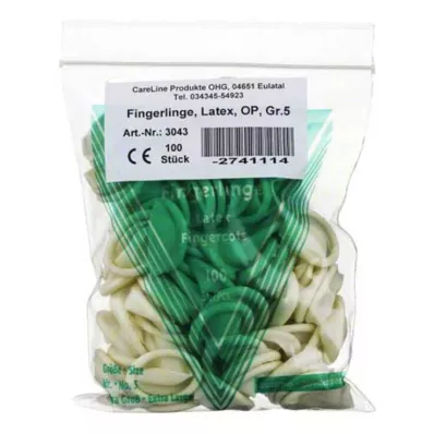 FINGERLING Lateks OP 5 beden, 100 adet FINGERLING Lateks OP 5 beden, 100 adet