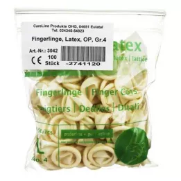 FINGERLING Lateks OP Boyut 4, 100 adet