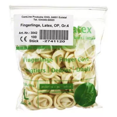FINGERLING Lateks OP Boyut 4, 100 adet FINGERLING Lateks OP Boyut 4, 100 adet