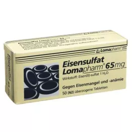 EISENSULFAT Lomapharm 65 mg kaplı tablet, 50 adet