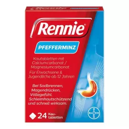 RENNIE Çiğneme tabletleri, 24 adet