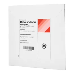BETAISODONA Yara gazlı bezi 10x10 cm, 10 adet