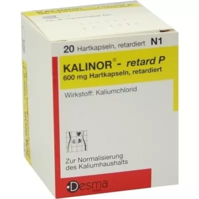 KALINOR retard P 600 mg sert kapsül, 20 adet