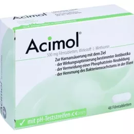 ACIMOL pH test şeritleri ile film kaplı tabletler, 48 adet