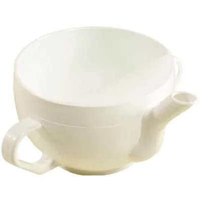 KRANKENTASSE Plastik w. 2 kulp beyaz, 1 adet