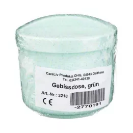 GEBISSDOSE ek parça ve kapak yeşil ile, 1 adet