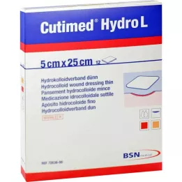 CUTIMED Hydro L hidrokolloid pansuman ince 5x25 cm, 12 adet