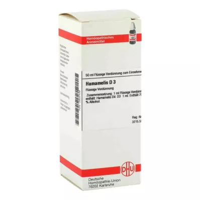 HAMAMELIS D 3 seyreltme, 50 ml HAMAMELIS D 3 seyreltme, 50 ml