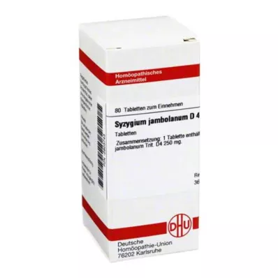 SYZYGIUM JAMBOLANUM D 4 Tablet, 80 Kapsül SYZYGIUM JAMBOLANUM D 4 Tablet, 80 Kapsül