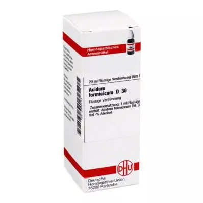 ACIDUM FORMICICUM D 30 seyreltme, 20 ml ACIDUM FORMICICUM D 30 seyreltme, 20 ml