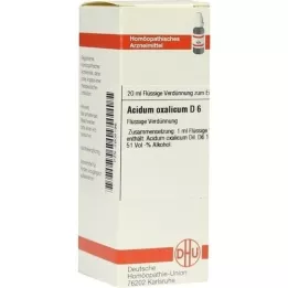 ACIDUM OXALICUM D 6 seyreltme, 20 ml