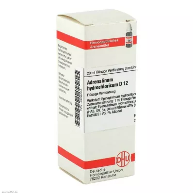 ADRENALINUM HYDROCHLORICUM D 12 seyreltme, 20 ml ADRENALINUM HYDROCHLORICUM D 12 seyreltme, 20 ml