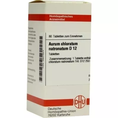 AURUM CHLORATUM NATRONATUM D 12 Tablet, 80 Kapsül