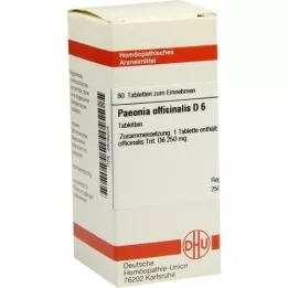 PAEONIA OFFICINALIS D 6 Tablet, 80 Kapsül