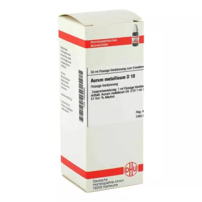 AURUM METALLICUM D 10 seyreltme, 50 ml AURUM METALLICUM D 10 seyreltme, 50 ml