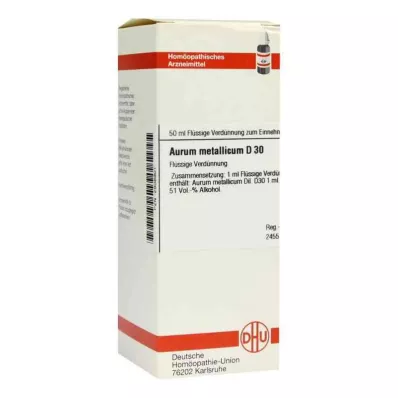 AURUM METALLICUM D 30 seyreltme, 50 ml AURUM METALLICUM D 30 seyreltme, 50 ml