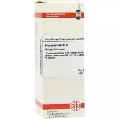 HYOSCYAMUS D 4 seyreltme, 50 ml