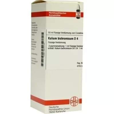 KALIUM BICHROMICUM D 4 seyreltme, 50 ml