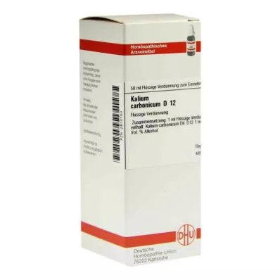 KALIUM CARBONICUM D 12 seyreltme, 50 ml KALIUM CARBONICUM D 12 seyreltme, 50 ml