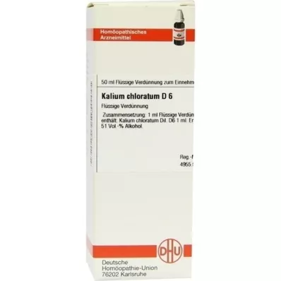 KALIUM CHLORATUM D 6 seyreltme, 50 ml