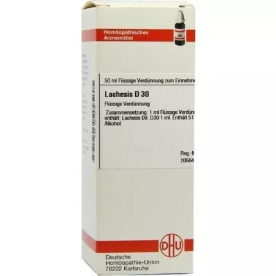 LACHESIS D 30 seyreltme, 50 ml