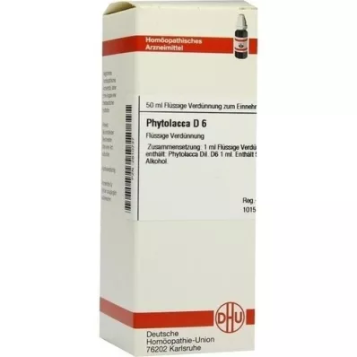 PHYTOLACCA D 6 seyreltme, 50 ml