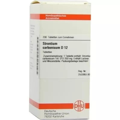 STRONTIUM CARBONICUM D 12 Tablet, 200 Kapsül