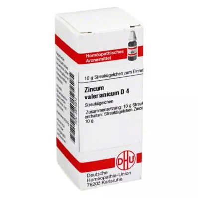 ZINCUM VALERIANICUM D 4 globül, 10 g