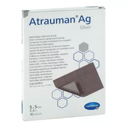 ATRAUMAN Ag 5x5 cm steril kompresler, 10 adet