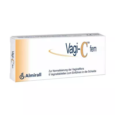 VAGI C Fem vajinal tabletler, 6 adet VAGI C Fem vajinal tabletler, 6 adet