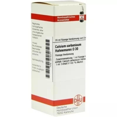 CALCIUM CARBONICUM Hahnemanni D 30 dilüsyonu, 20 ml