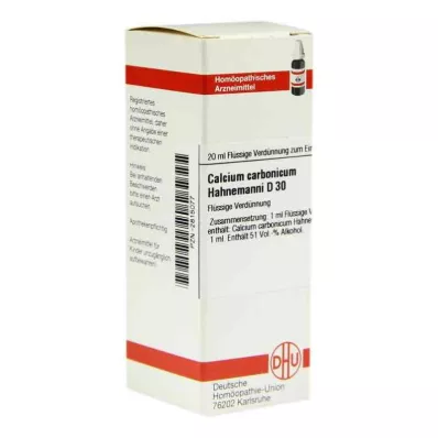 CALCIUM CARBONICUM Hahnemanni D 30 dilüsyonu, 20 ml CALCIUM CARBONICUM Hahnemanni D 30 dilüsyonu, 20 ml