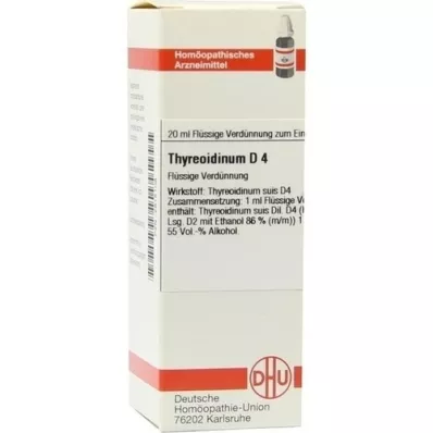 THYREOIDINUM D 4 seyreltme, 20 ml