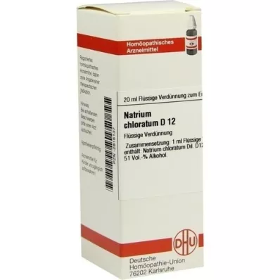 NATRIUM CHLORATUM D 12 seyreltme, 20 ml