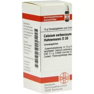 CALCIUM CARBONICUM Hahnemanni D 30 globül, 10 g