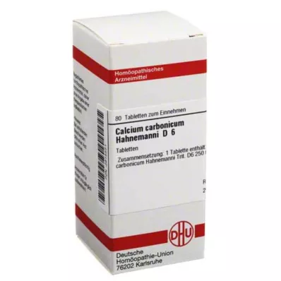 CALCIUM CARBONICUM Hahnemanni D 6 Tablet, 80 adet CALCIUM CARBONICUM Hahnemanni D 6 Tablet, 80 adet